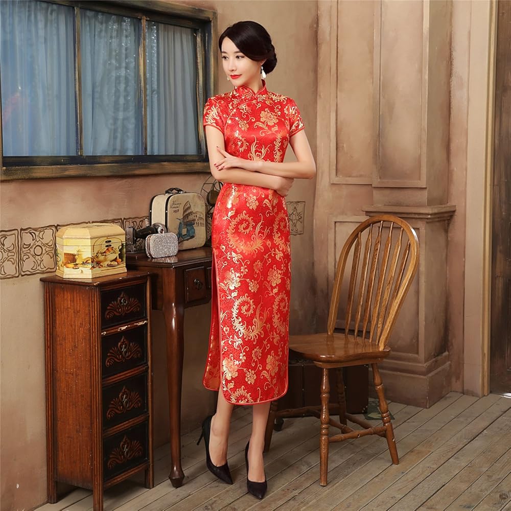Amazon | [上海物語] Shanghai Story ロング丈 チャイナドレス